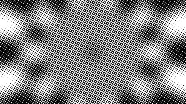 Medio tono de muchos puntos generados por computadora fondo abstracto 3D Render telón de fondo con efecto de ilusión óptica