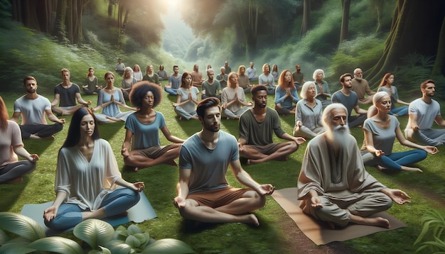 Meditação em Grupo na Natureza