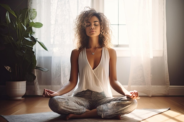 Meditação Serena Nutrindo Saúde Mental e Relaxamento em Casa