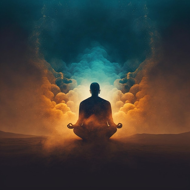 Meditations-Yoga-Hintergrund