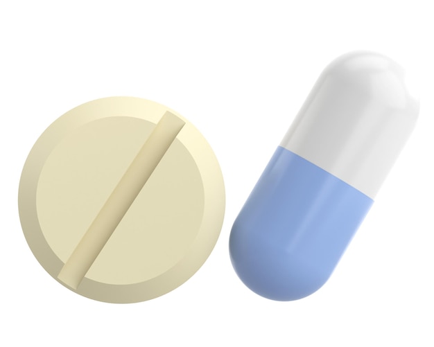 Medizin 3D-Medikament 3D-Darstellung