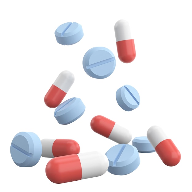 Medizin 3D-Medikament 3D-Darstellung