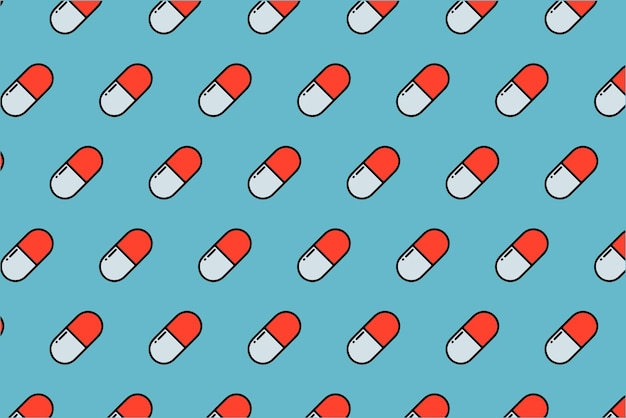 Medizin Kapsel aus grünem Hintergrund isoliert
