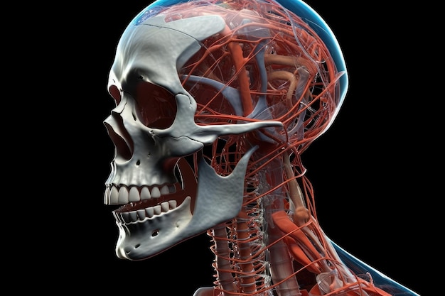 Medizinische Ausbildung Diagramm der Biologie für den menschlichen Körper Organsystem Diagramm des menschlichen Skeletts Details der Struktur und Körperkonstitution Anatomie Muskeln Organe Knochen Kreislaufsystem