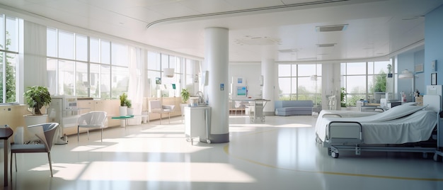 Medizinischer Hintergrund im Inneren des Krankenhauses