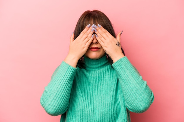 Medo de cobrir os olhos com as mãos