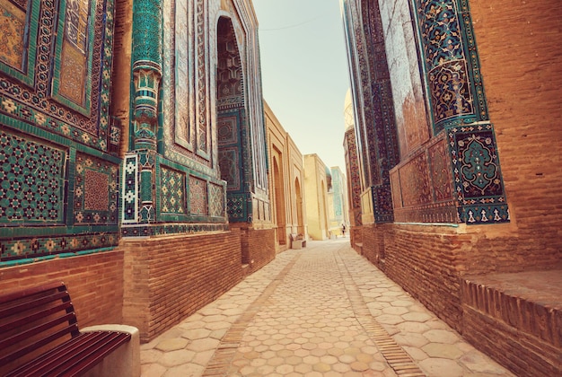 Medrese en la antigua ciudad de Bukhara, Uzbekistán