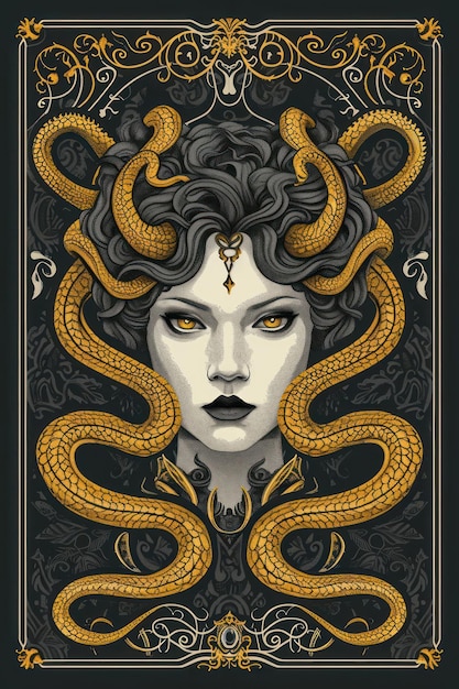 Foto medusa ilustração de arte para um livro