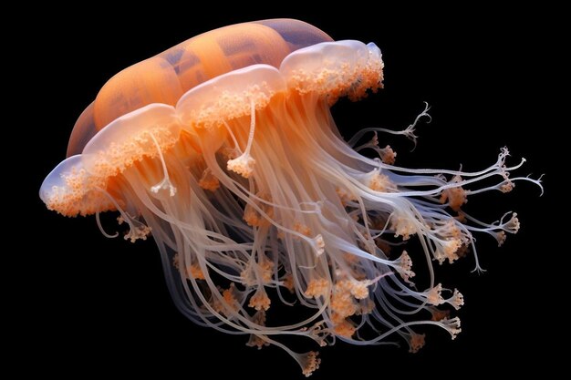 Foto medusa laranja chrysaora fuscescens