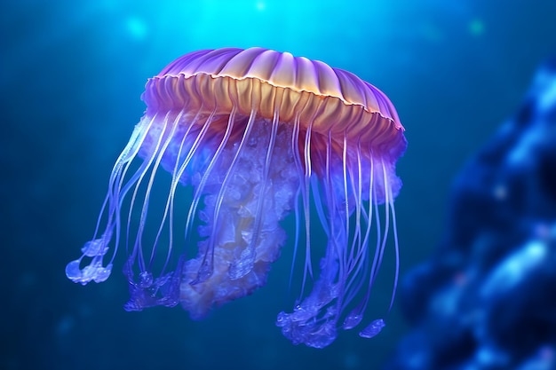 medusas en el océano