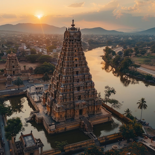 Meenakshi-Tempel Tamil Nadu Lebendige dravidische Architektur, der Meenakshidevi gewidmet ist