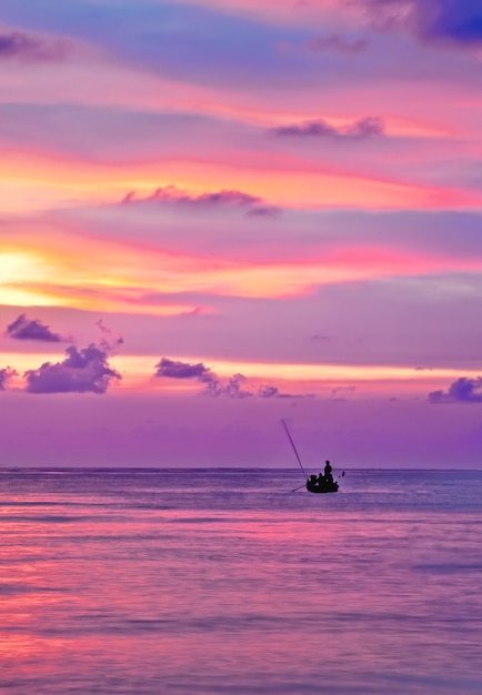 Meer Sonnenuntergang Tropische Insel Ruhe