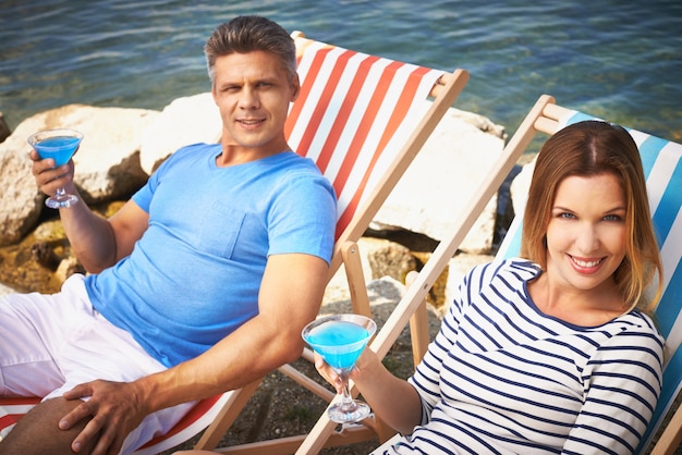 Meer trinken Menschen erwachsen Beziehung