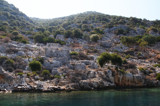 Meer und Felsen in der Türkei