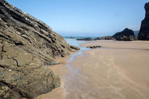 Meer und Strand von Odeceixe, Algarve, Portugal