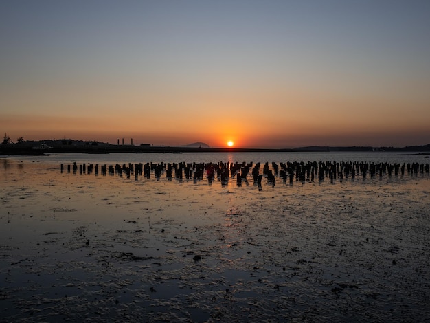 Meerblick bei Sonnenuntergang