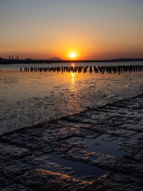 Meerblick bei Sonnenuntergang