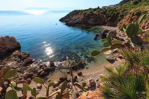 Meeresbucht im Zingaro Park Sizilien Italien