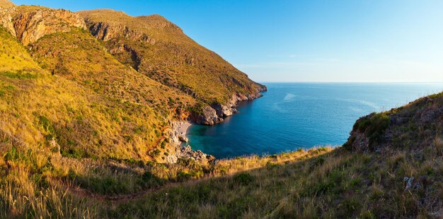 Meeresbucht im Zingaro Park Sizilien Italien