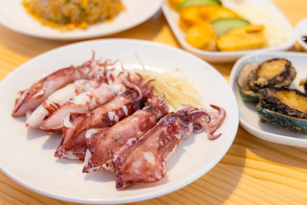 Meeresfrüchte im chinesischen Stil in einem Restaurant