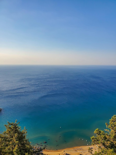 Meereshorizont Foto von einer Klippe auf der Insel Ferner Horizont