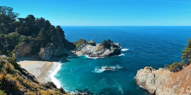 Meereslandschaft von Julia Pfeiffer Burns State Park in Big Sur