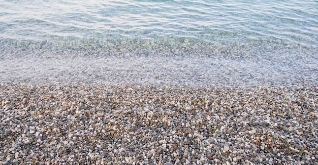 Meeressommerhintergrund Landschaft des Meeres oder des Ozeans