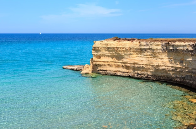 Meeresstrand Spiaggia della Punticeddha Salento Italien