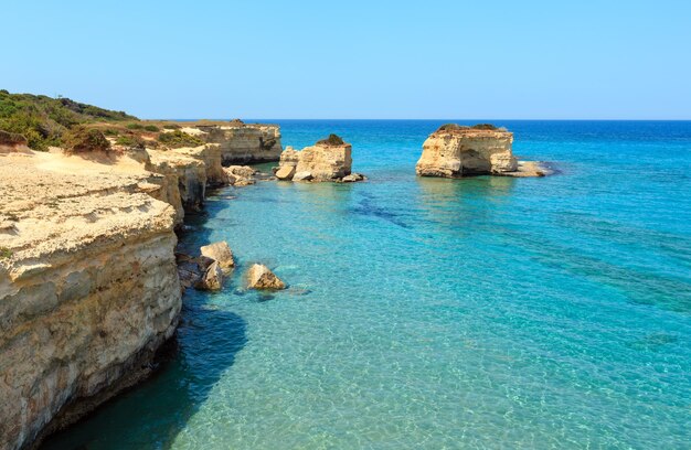 Meeresstrand Spiaggia della Punticeddha Salento Italien