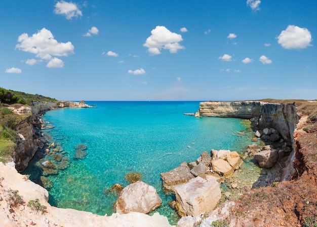 Meeresstrand Spiaggia della Punticeddha Salento Italien