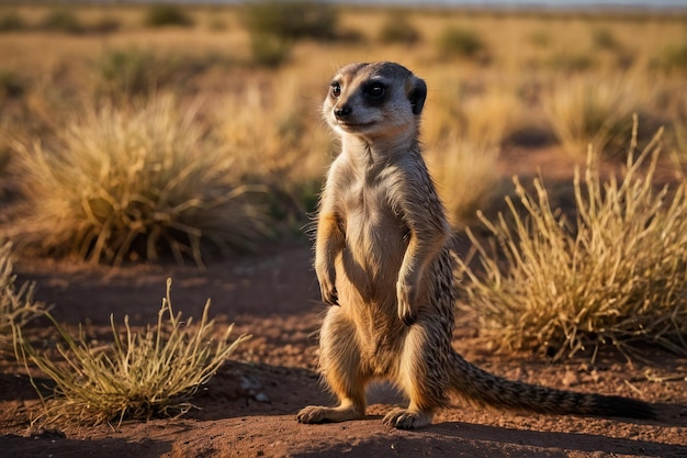 Meerkat-Porträt mit scharfem Blick