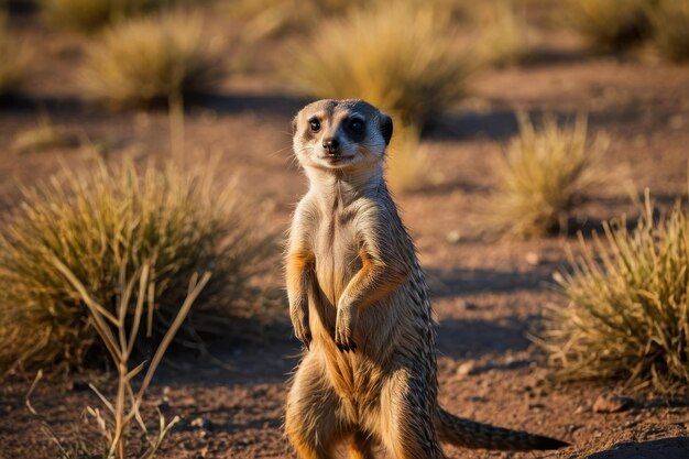 Meerkat-Porträt mit scharfem Blick