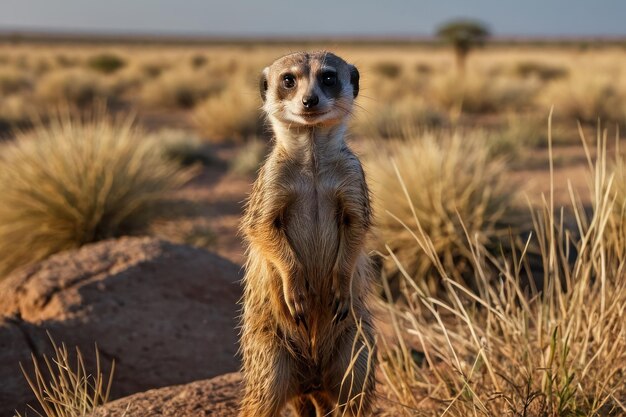 Meerkat-Porträt mit scharfem Blick