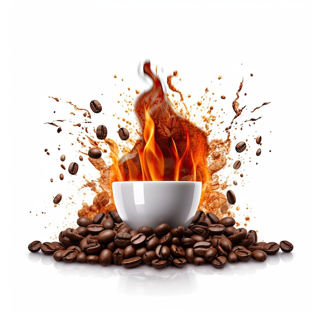 Mega explosión de café El café molido hace estallar los granos asados