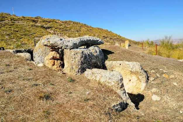 Megalithpark Gorafe. Granada - Andalusien, Spanien.