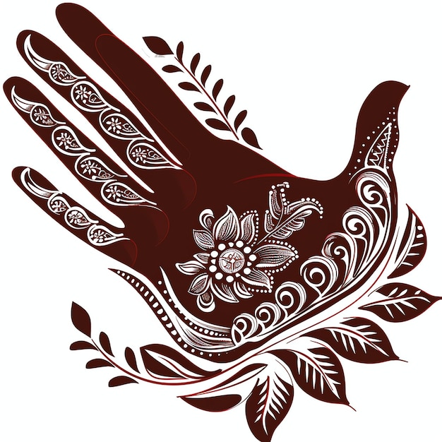 Foto mehendi henna desenhos em mãos teej festival indiano