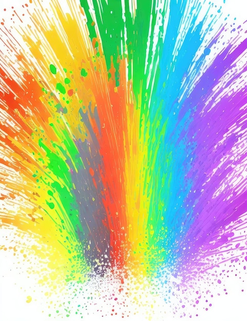 Mehrfarbige Kunst des Regenbogens Generative KI