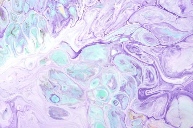 Mehrfarbiger kreativer abstrakter Hintergrund Lila Alkoholtinte Wellen Flecken Flecken und Farbstriche Marmorstruktur