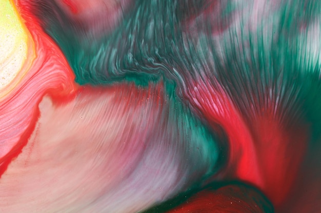 Mehrfarbiger, kreativer abstrakter Hintergrund. Rot-grüne Alkoholtinte. Explosionsflecken, Flecken und Farbstriche, luxuriöse Marmorstruktur