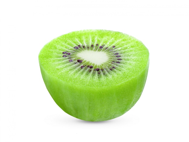 Meia fruta kiwi