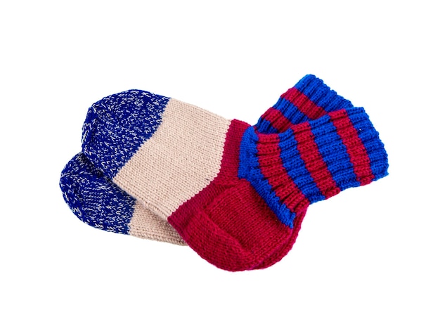 meias de lã tricotada