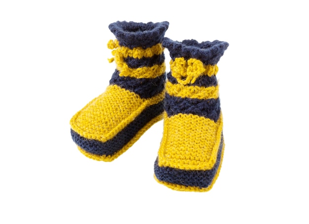 Meias tricotadas para criança