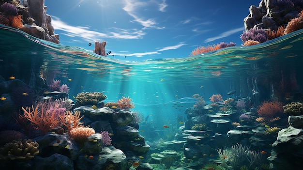 Meio ambiente debaixo do mar