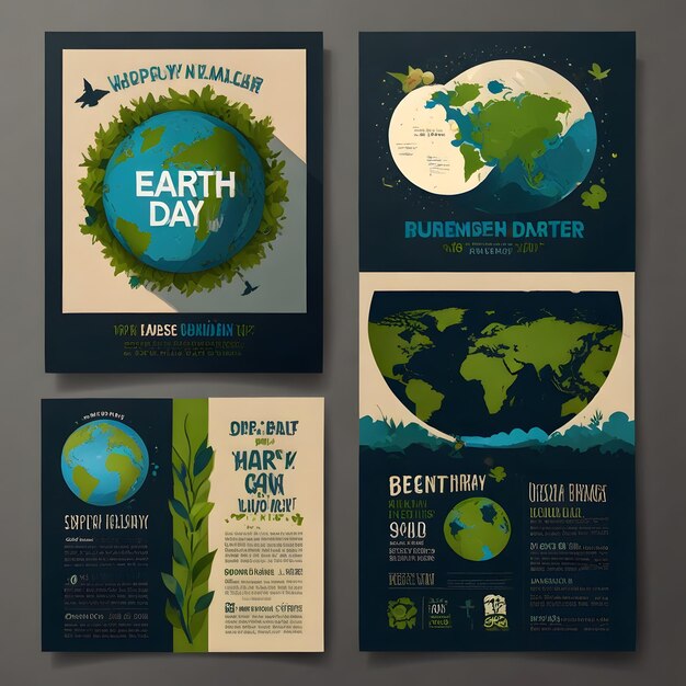 Meio Ambiente Mundial e Dia da Terra Ilustrações