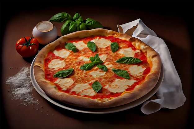 Foto la mejor cocina italiana pizza margherita