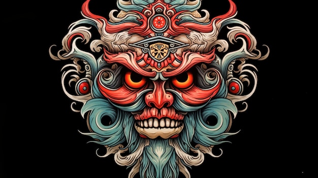 El mejor diseño de tatuaje tradicional del mundo Generative ai