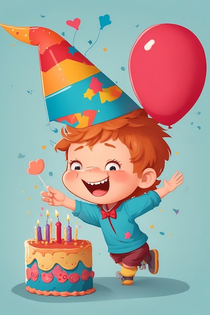 La mejor elección de dibujos animados de cumpleaños infantiles