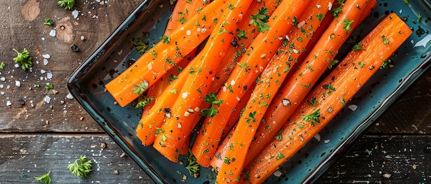 Foto el mejor plato de zanahorias para niños