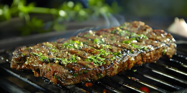 Mejoramiento del sabor del filete Acondiciones y consejos de asado con hierbas y especias Concepto Técnicas de asado Acondición Trucos Combinaciones de hierbas Combo de especias Steaks sabrosos