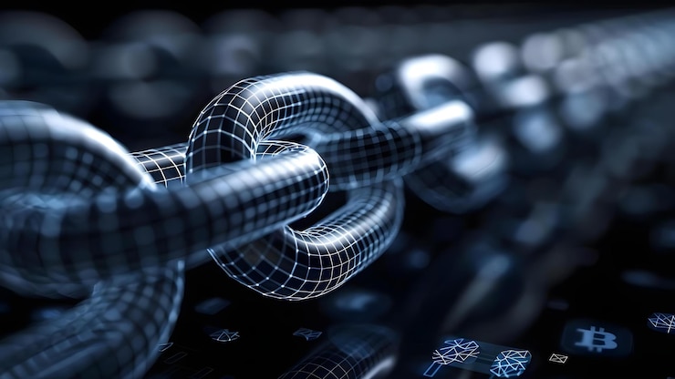 Foto mejorar la eficiencia y la seguridad de la transferencia de datos globales con el concepto de tecnología blockchain tecnología blockchain eficiencia de transferencia de datos global mejorar la seguridad
